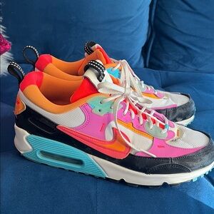 Nike Women's Multicolor Sneakers - Pink, Orange, Black